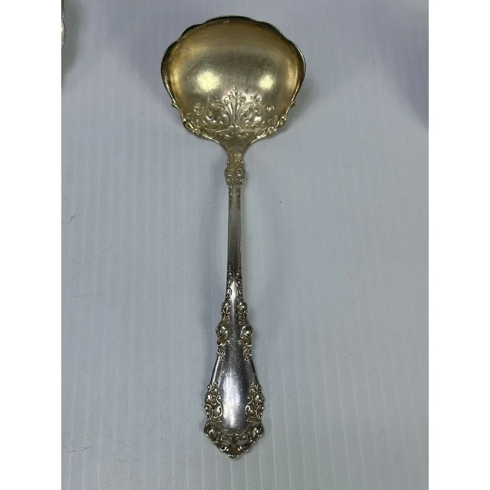 4 Vintage Lot 1847 Rogers Brothers HERITAGE Silver Plate Serving Spoon 9